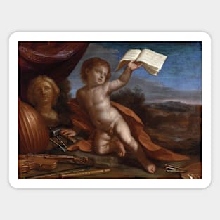 L'Amore Virtuoso by Guercino Magnet